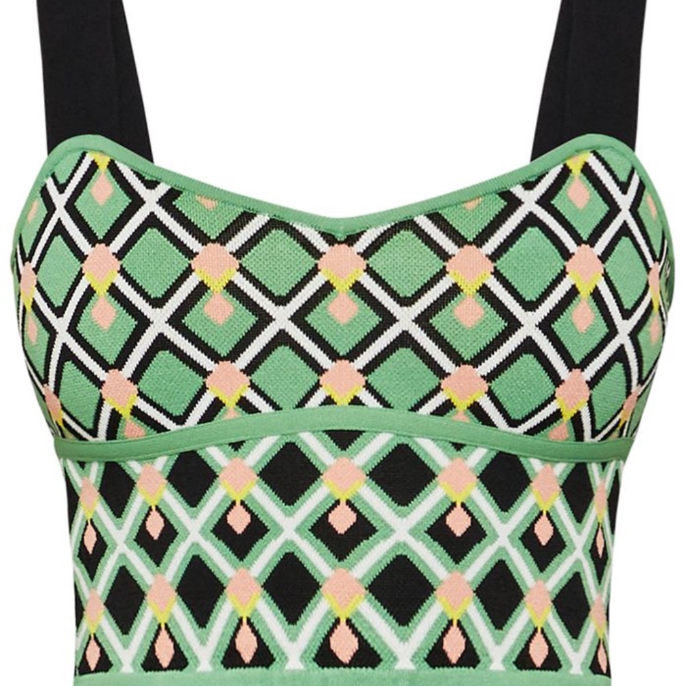 Diamond Knit Cropped Top